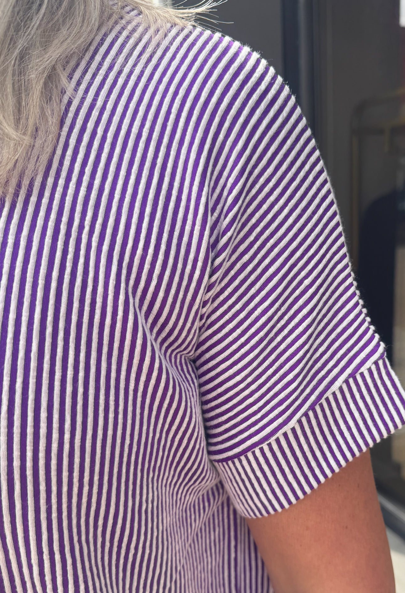 Violet Striped Shirt