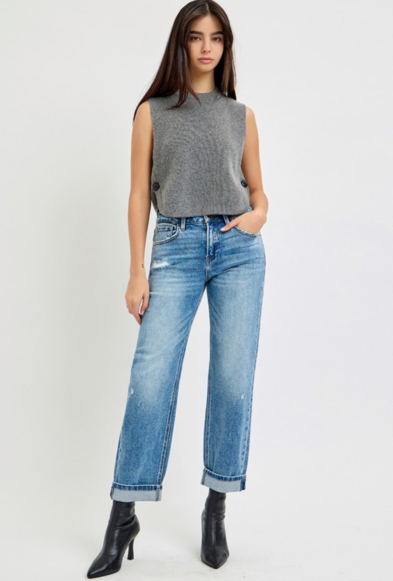 Risen Boyfriend Denim