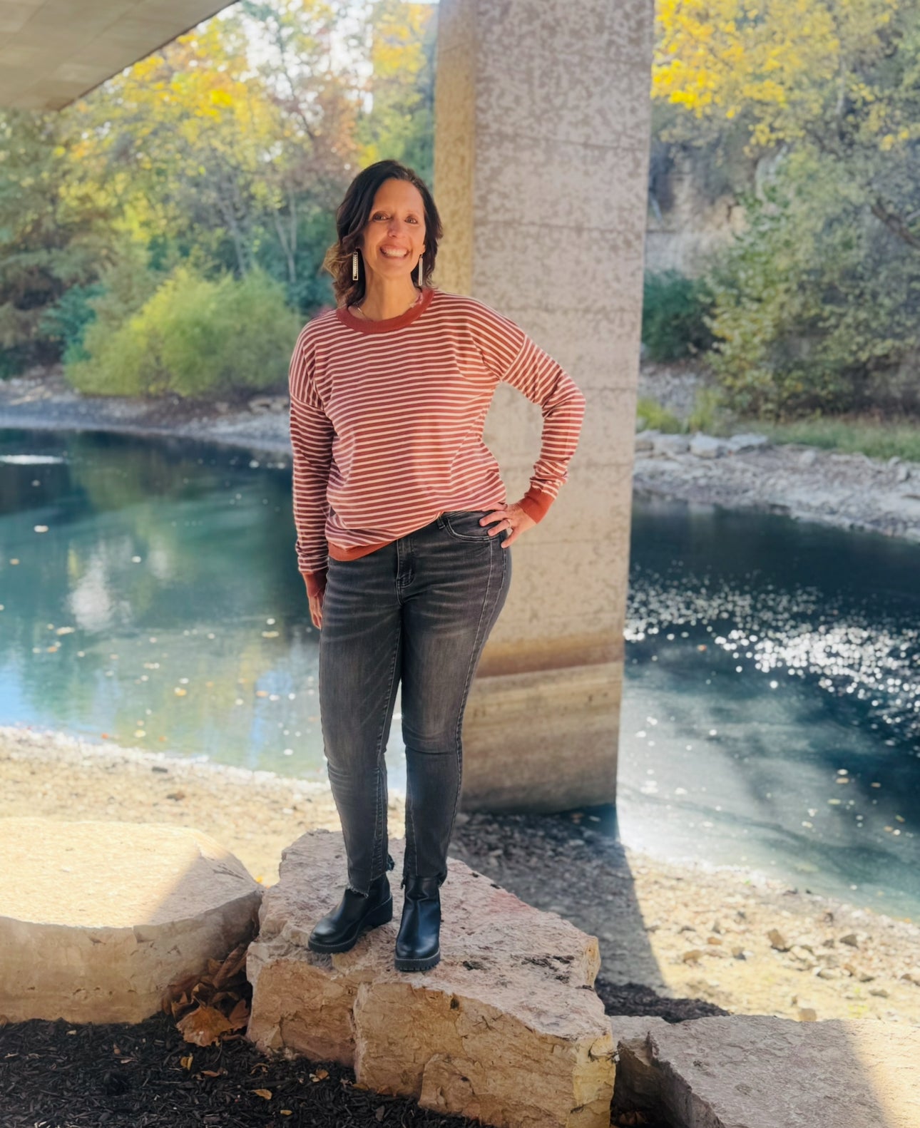 Carmel Stripe Sweater