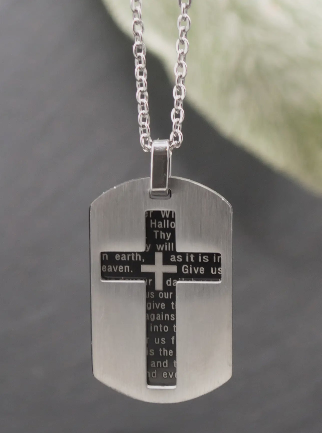 Men’s Faith Dog Tag necklace