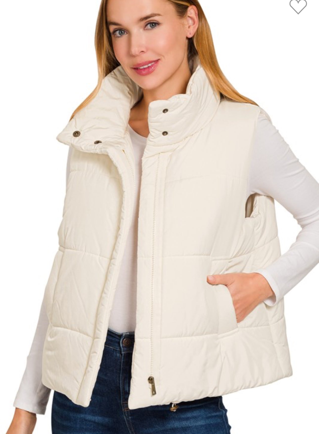 Cream Vest