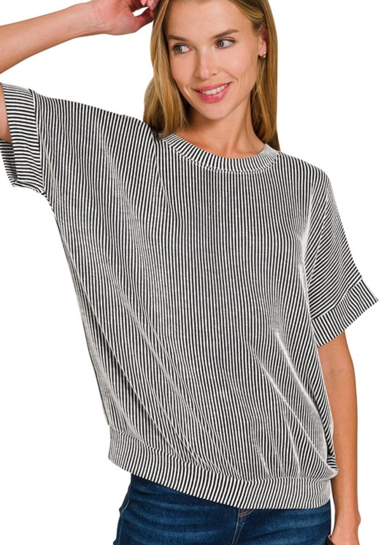 Black Striped Shirt