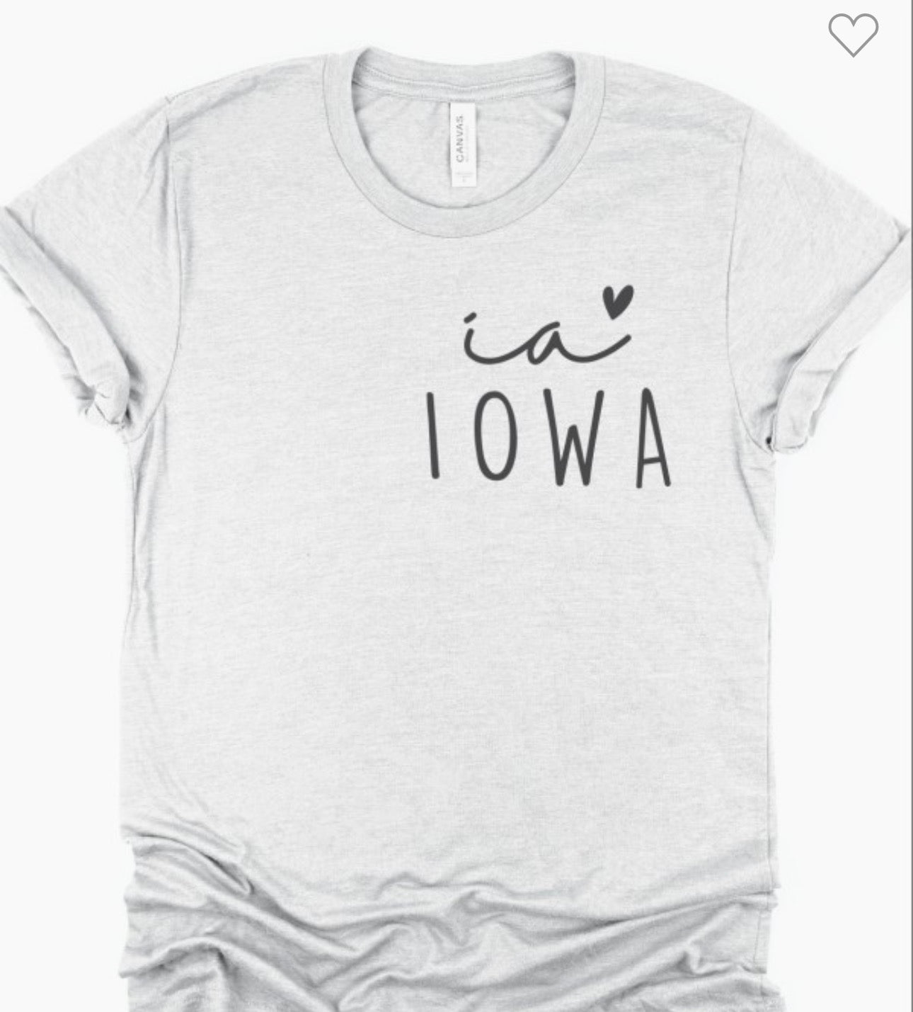 Plus Size Iowa Bella Canvas tee