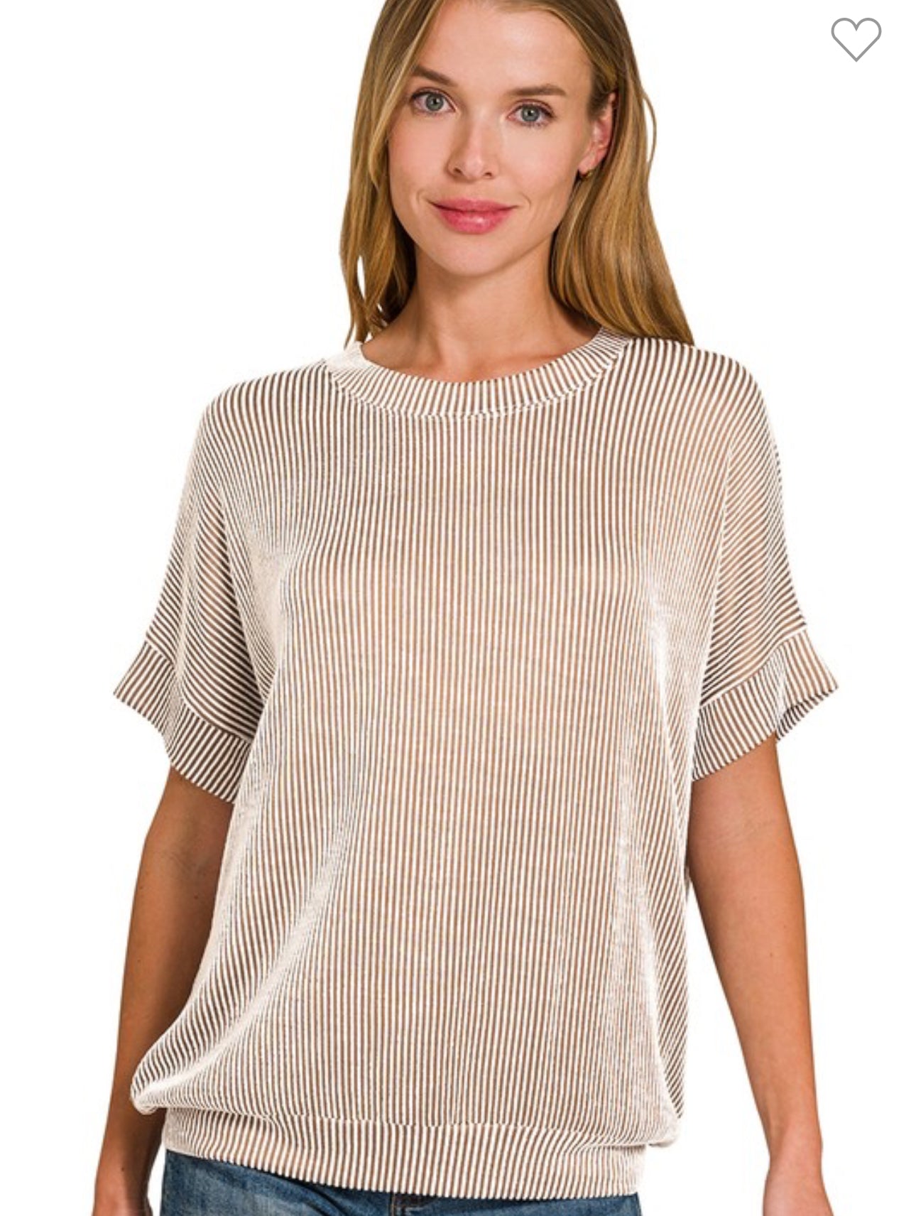 Mocha Striped Shirt