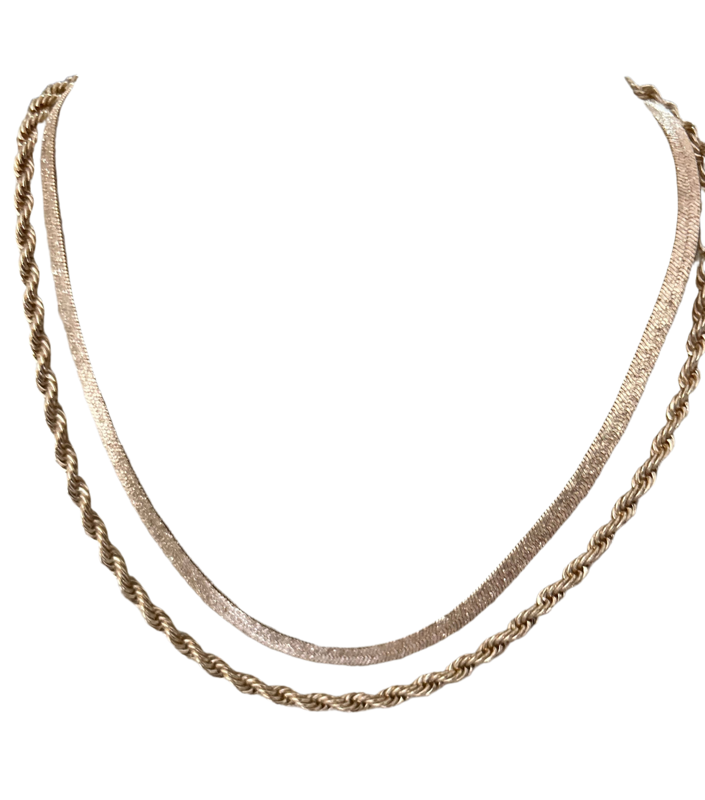 Double Strand Necklace in Gold