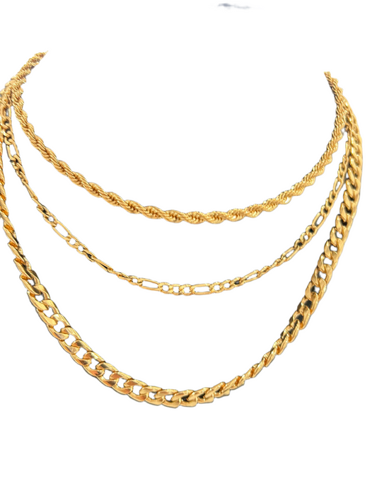 Multi Gold Chain Necklace