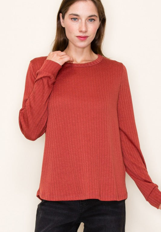 Rust Soft Pullover