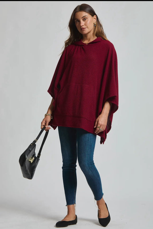 Wine Colored Shirt/Poncho