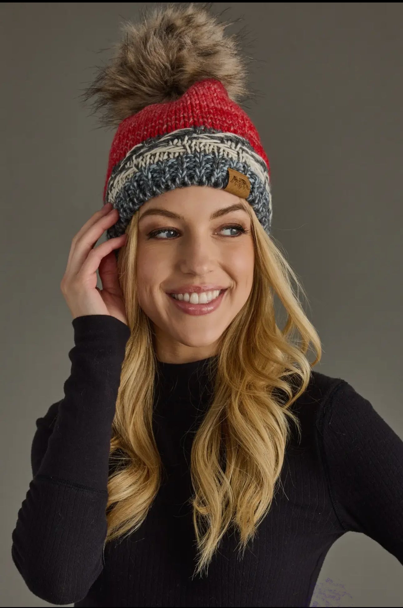 Red and Gray Hat