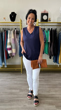 Load image into Gallery viewer, Navy Ribbed Tank
