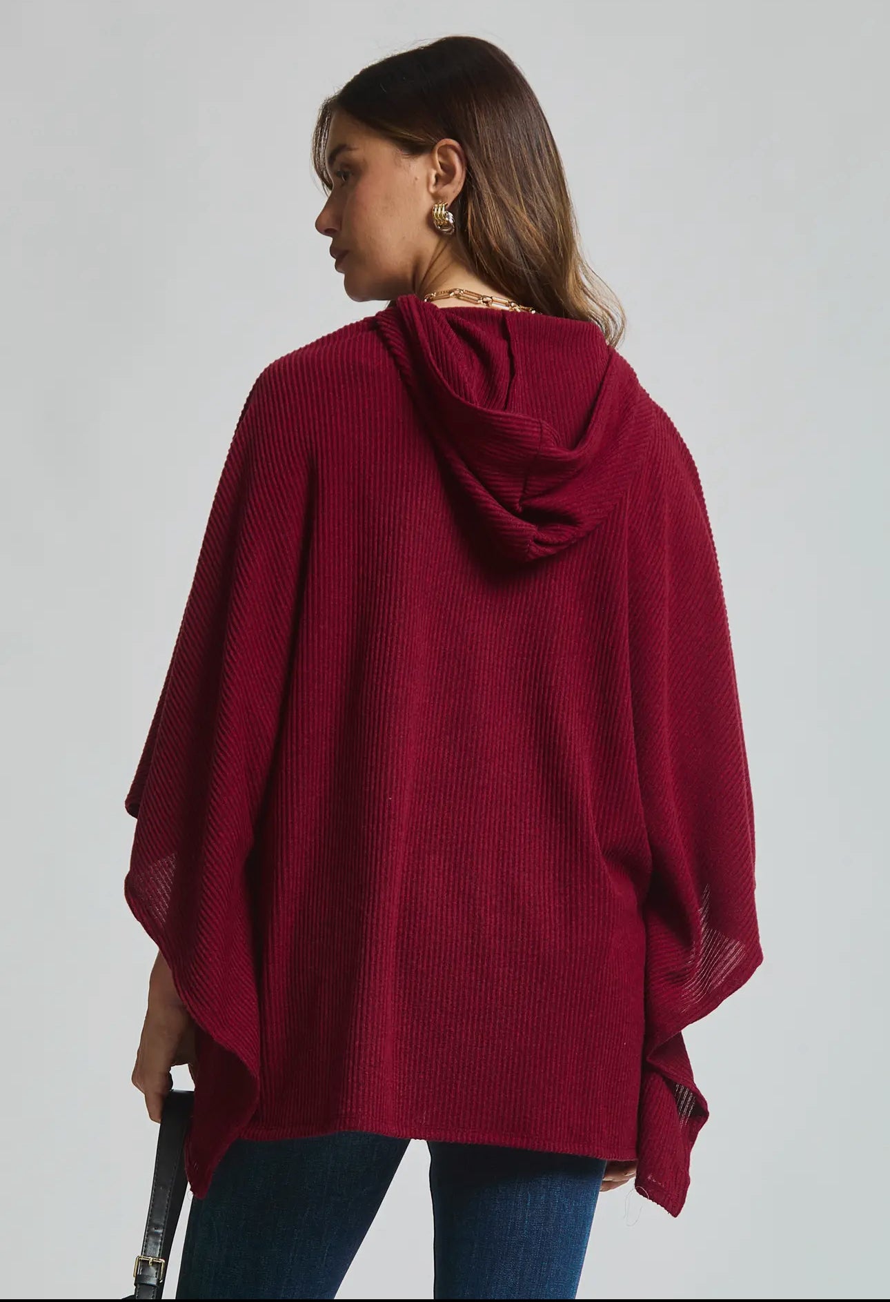 Wine Colored Shirt/Poncho
