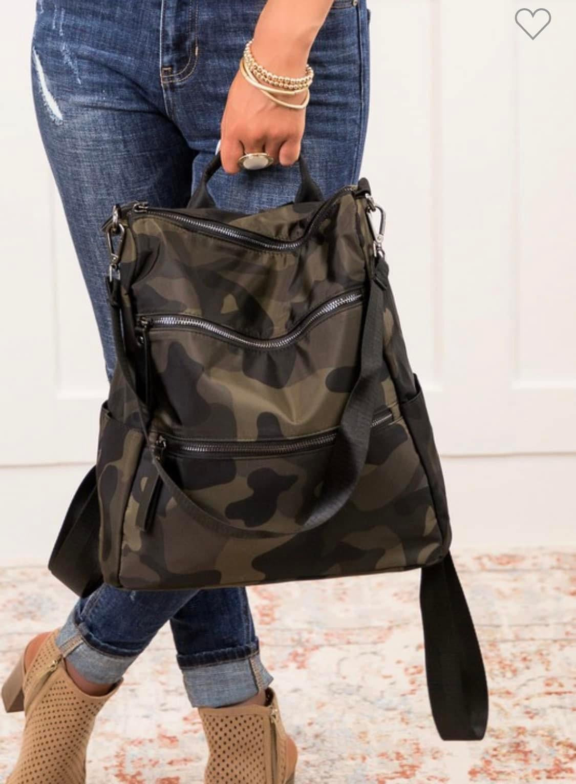 Black Camo Backpack