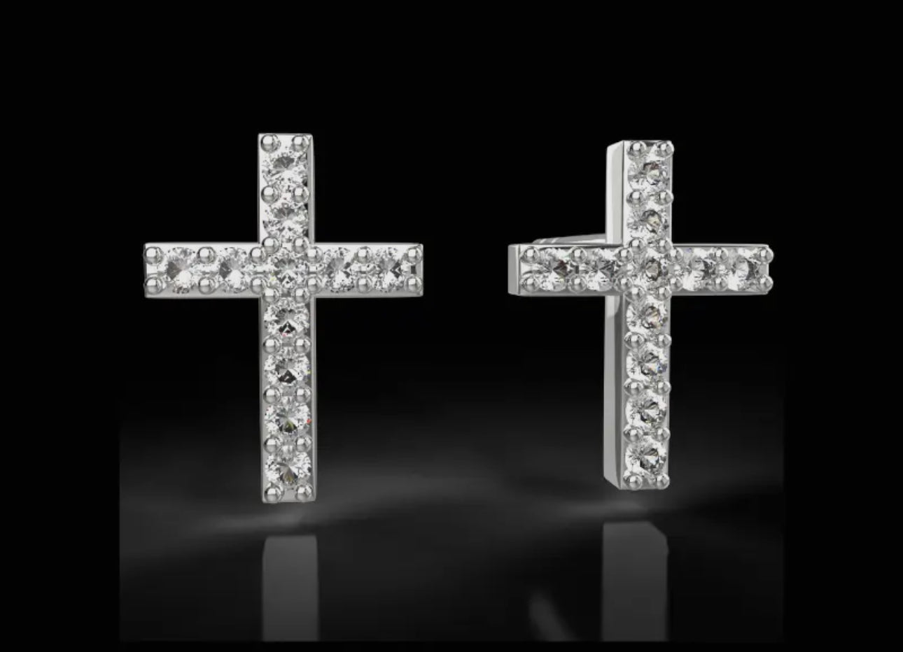 Small Cross Studs