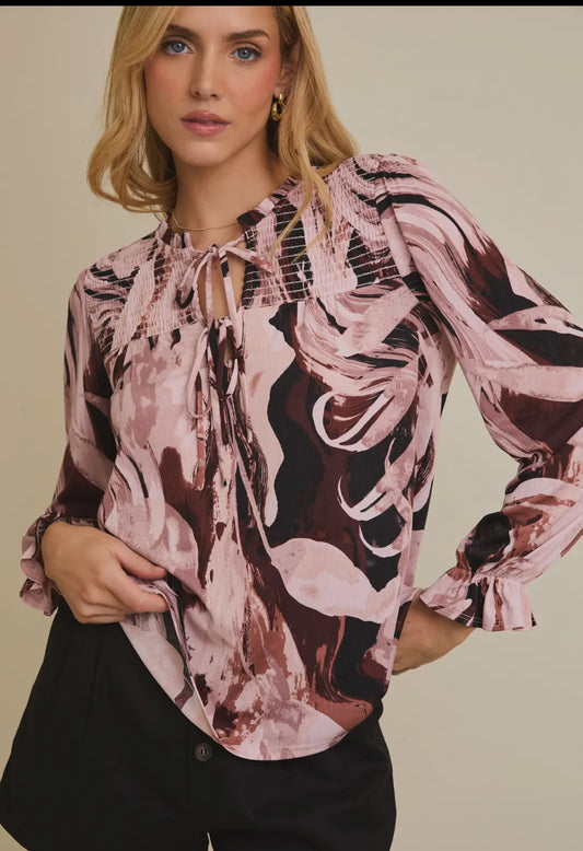 Multi Color Shirt with Tie