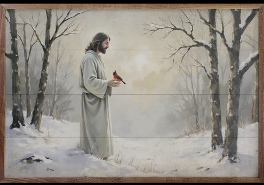 Jesus with Cardinal (Pick up only)