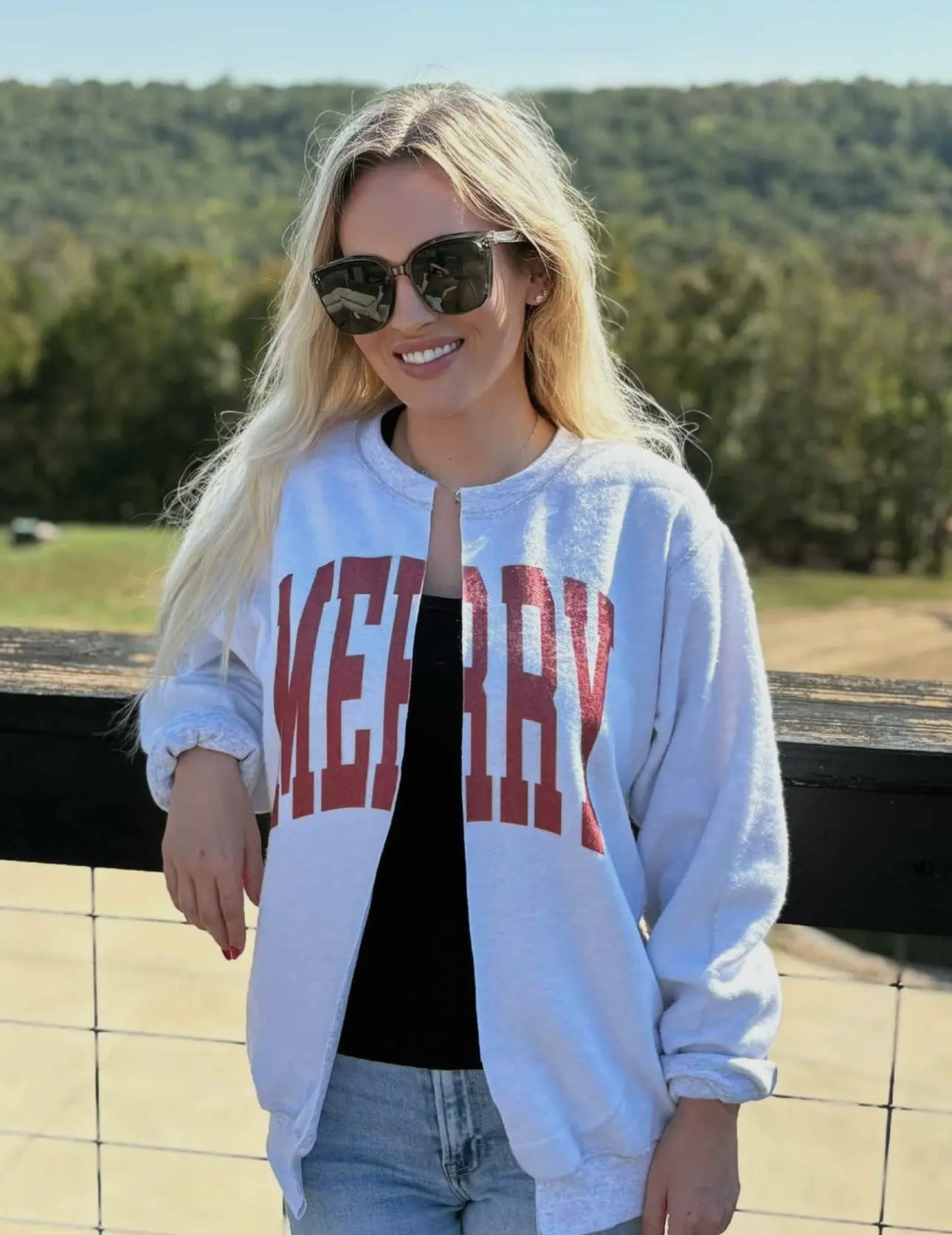 Merry Split Sweatshirt