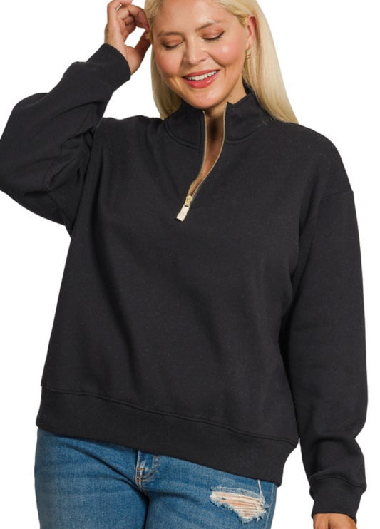 Black Quarter Zip