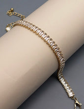 Load image into Gallery viewer, Baguette Stone Clasp Bracelet
