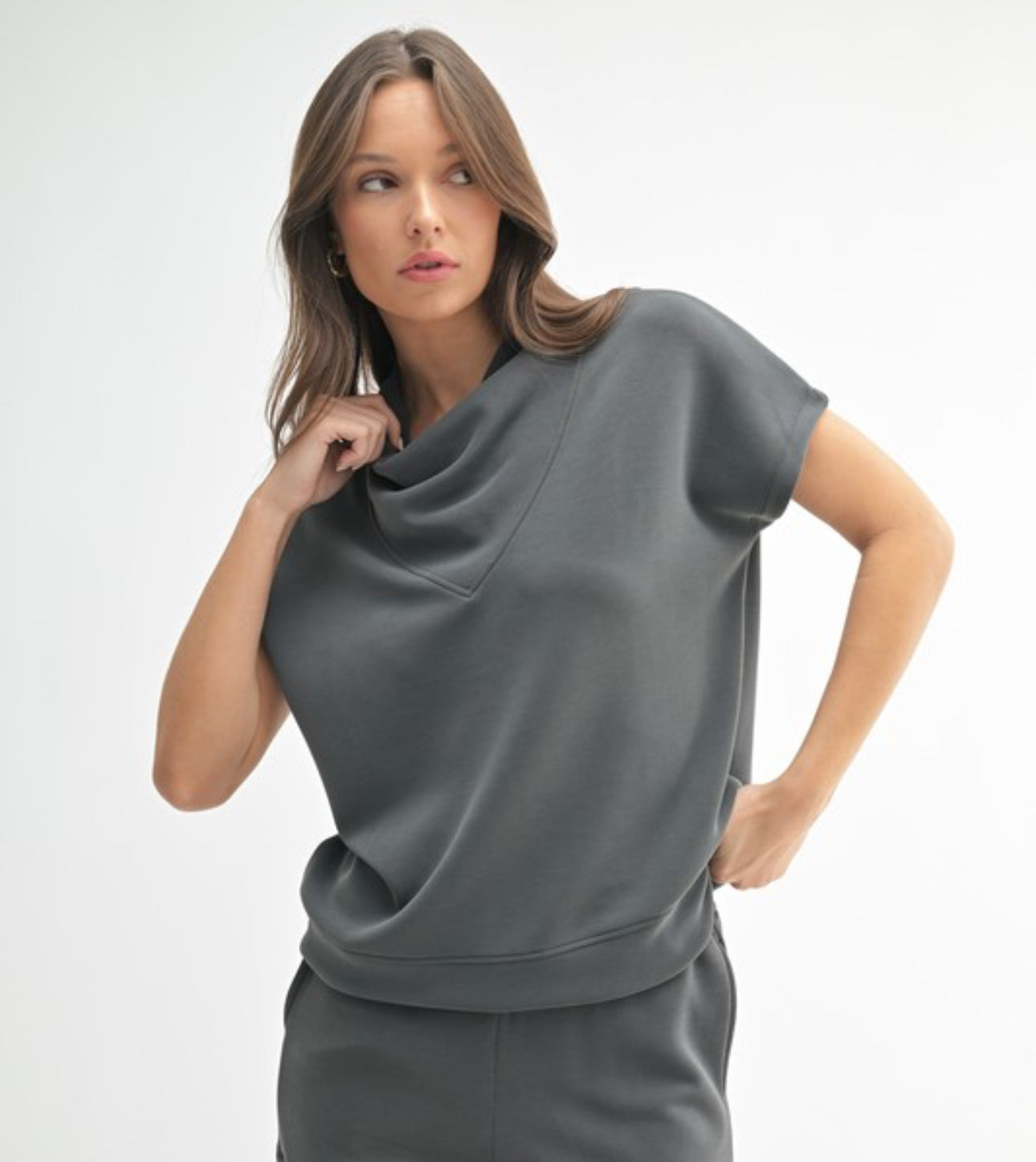 Gray Short Sleeve Scuba