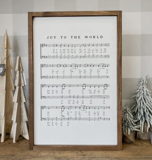 Joy to the World Sheet Music Sign