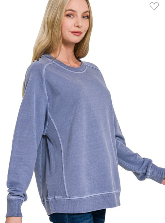 Marlin Blue Pigment Dyed Sweatshirt