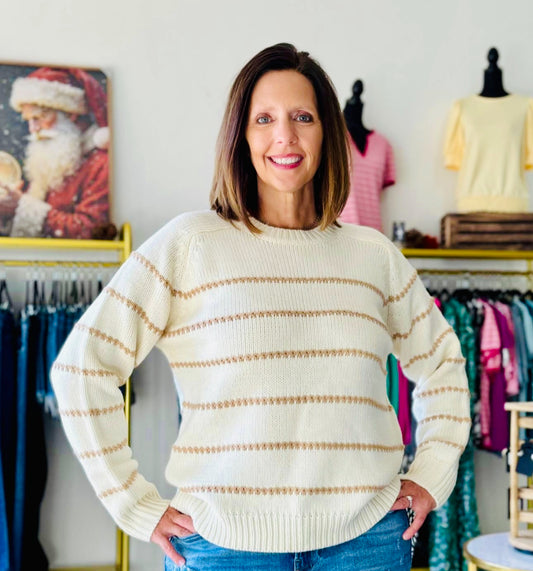 Cream & Mocha Sweater