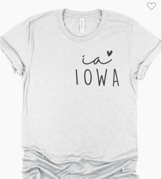Plus Size Iowa Bella Canvas tee