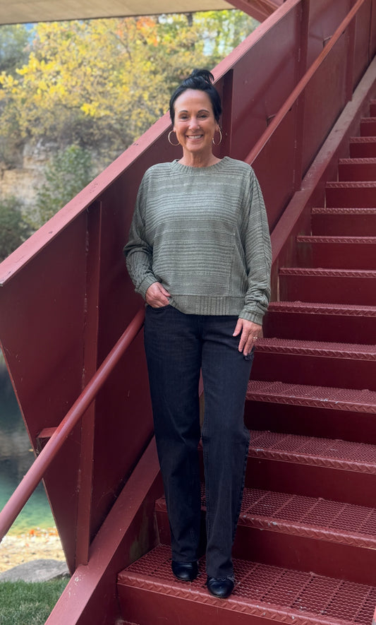 Lightweight Olive Sweater