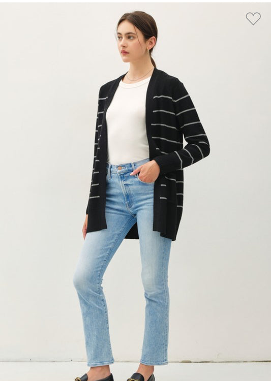 Classic Striped Cardigan