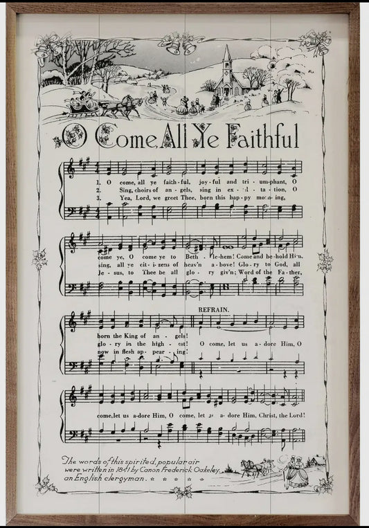 O Come All Ye Faithfull 8x5