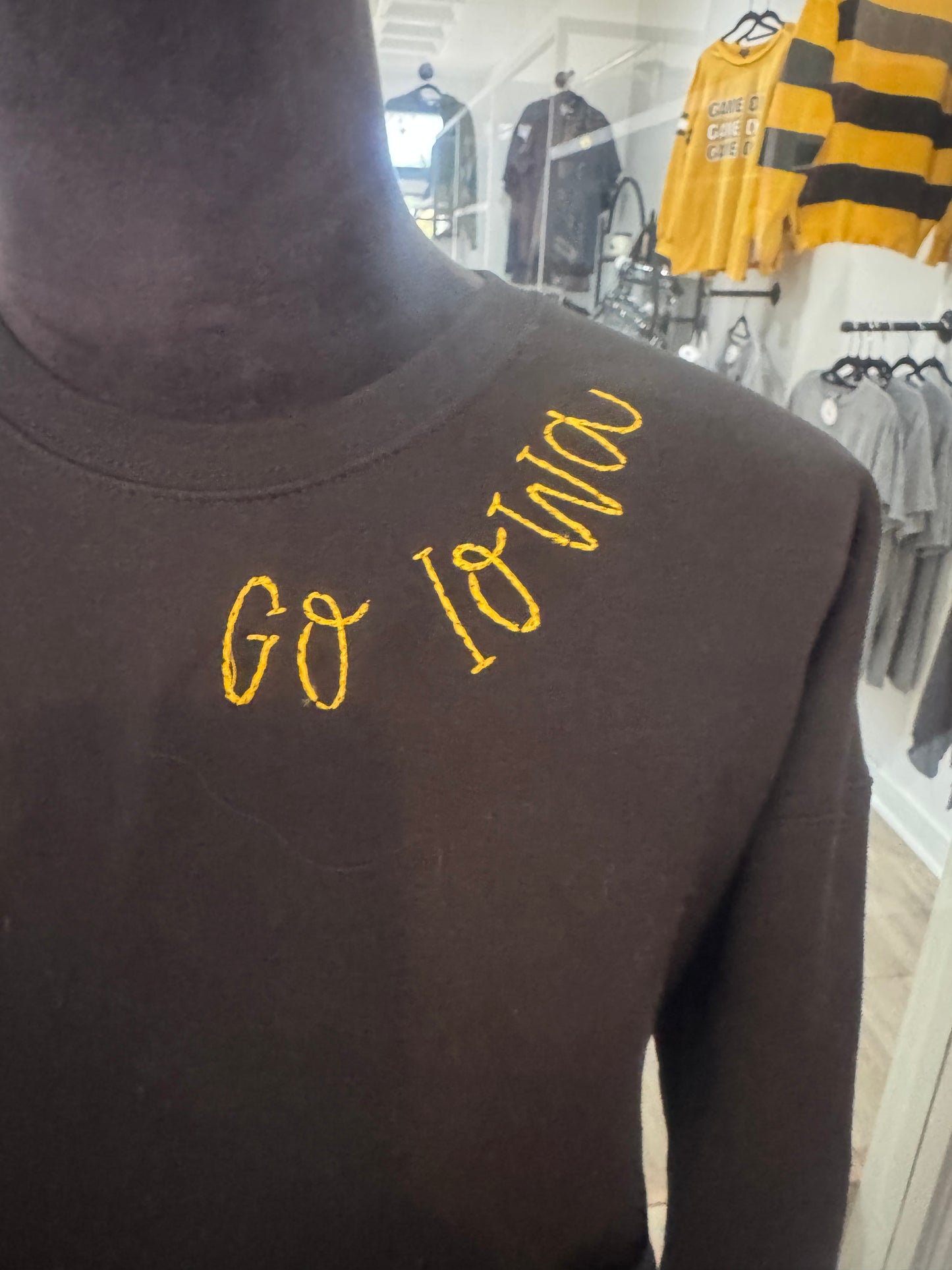 Embroidered GO IOWA