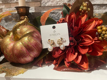 Load image into Gallery viewer, Pearl Gold Drop Earrings
