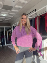 Load image into Gallery viewer, Plum Cropped Sweatshirt
