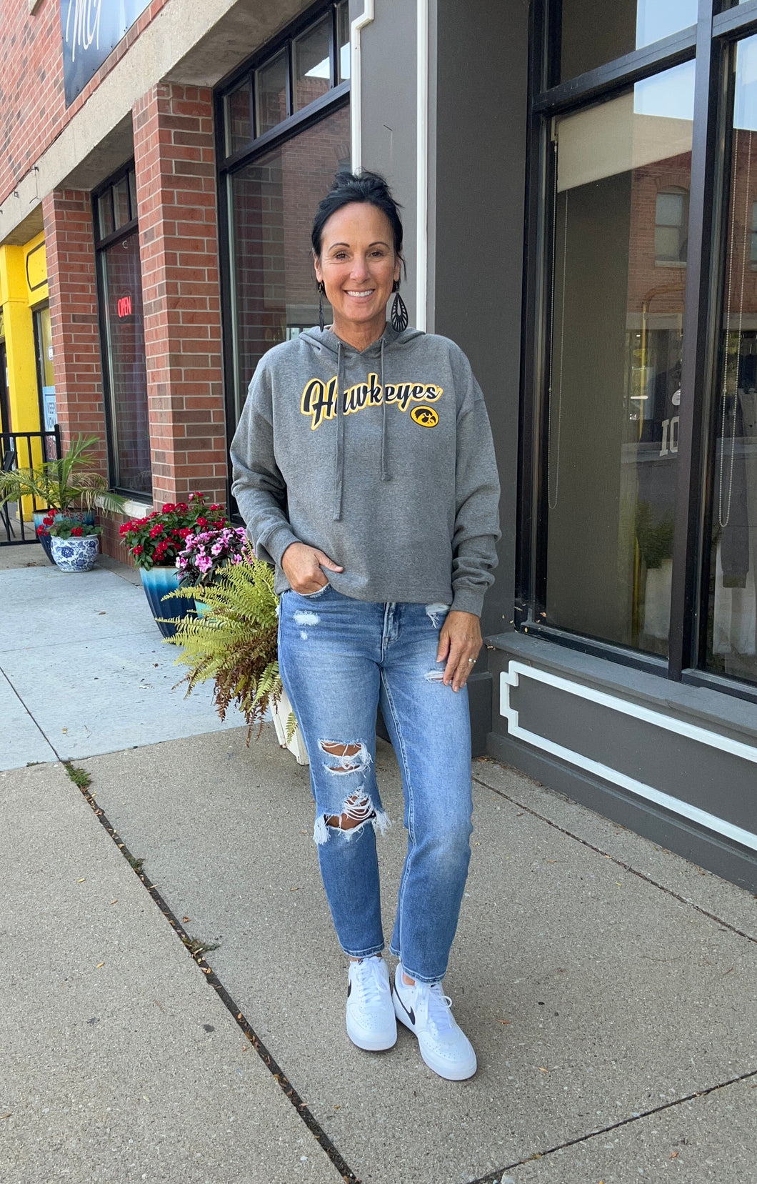 Hawkeyes Cropped Hoodie