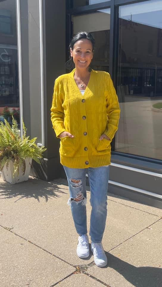 Mustard Cardigan