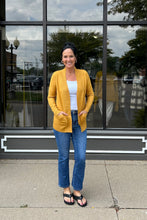 Load image into Gallery viewer, Luxe Mustard Cardigan
