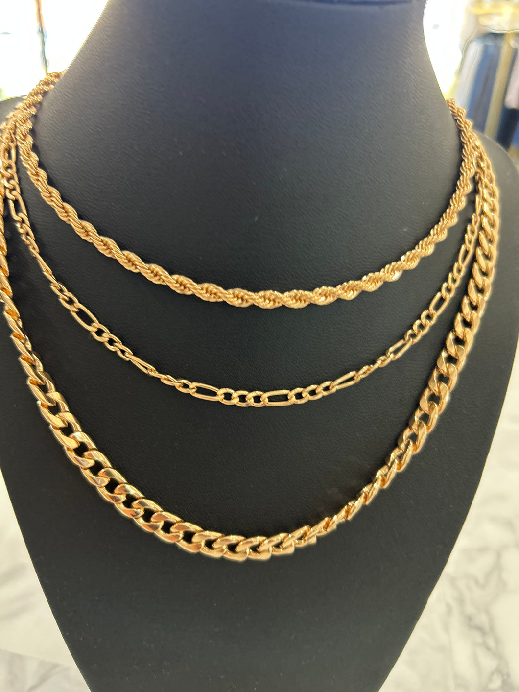 Multi Gold Chain Necklace