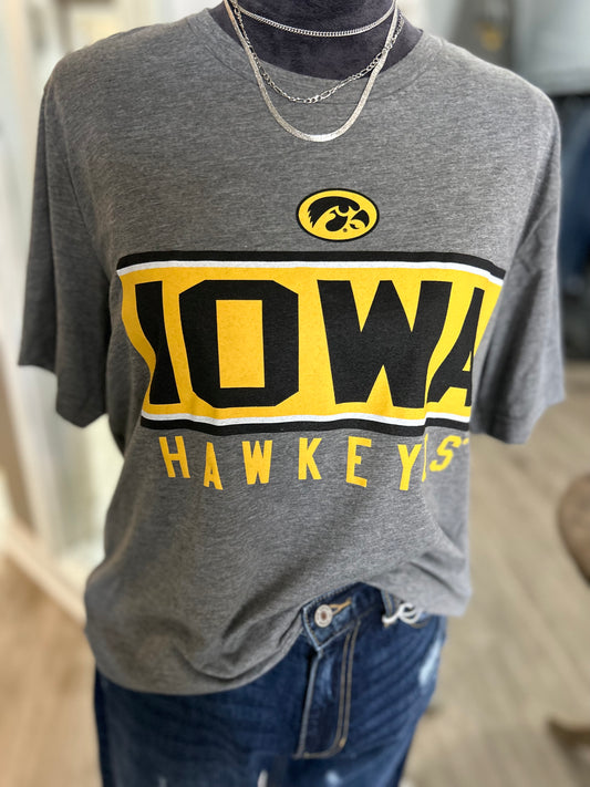 Iowa Hawkeyes Gray Graphic