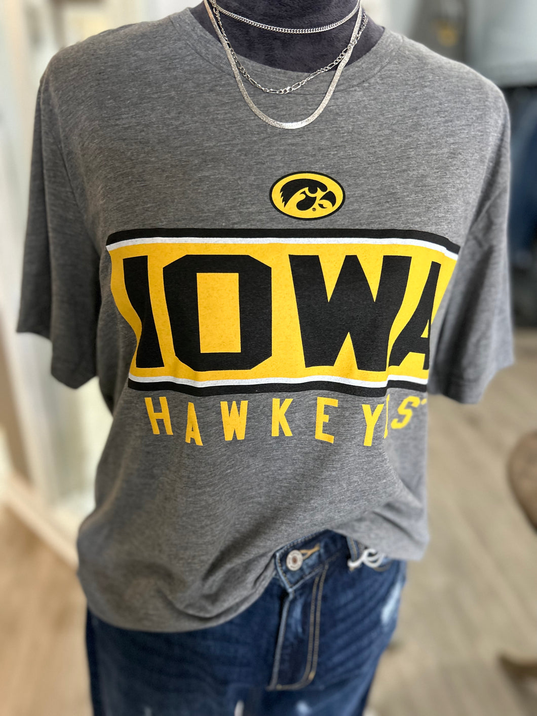 Iowa Hawkeyes Gray Graphic