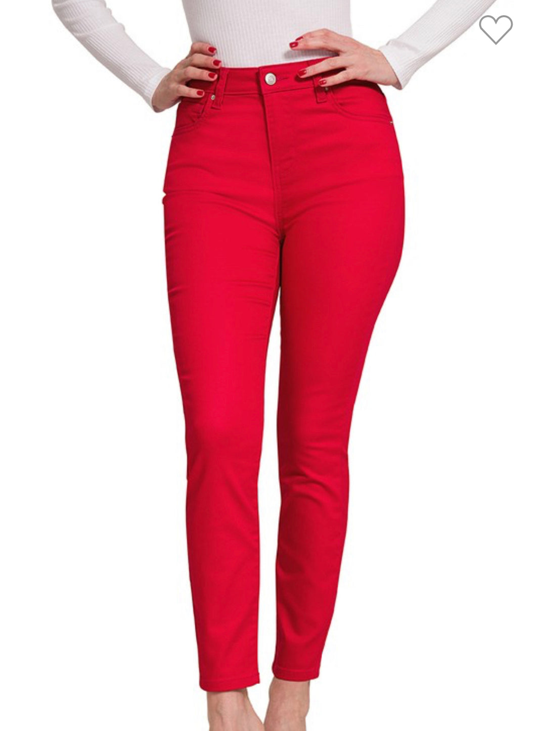 Zenana Ruby Red Jeans