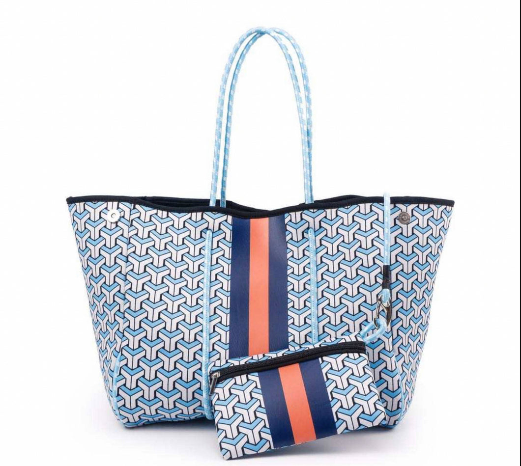 Blue & Orange Neoprene Bag